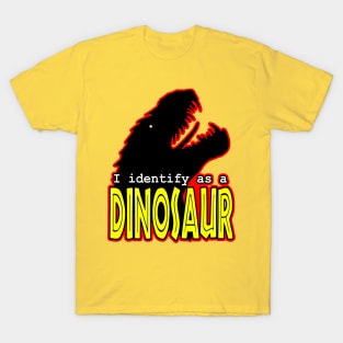 Identify As A Dinosaur Funny Tyrannosaurus Paleontology Sauropod T-Shirt